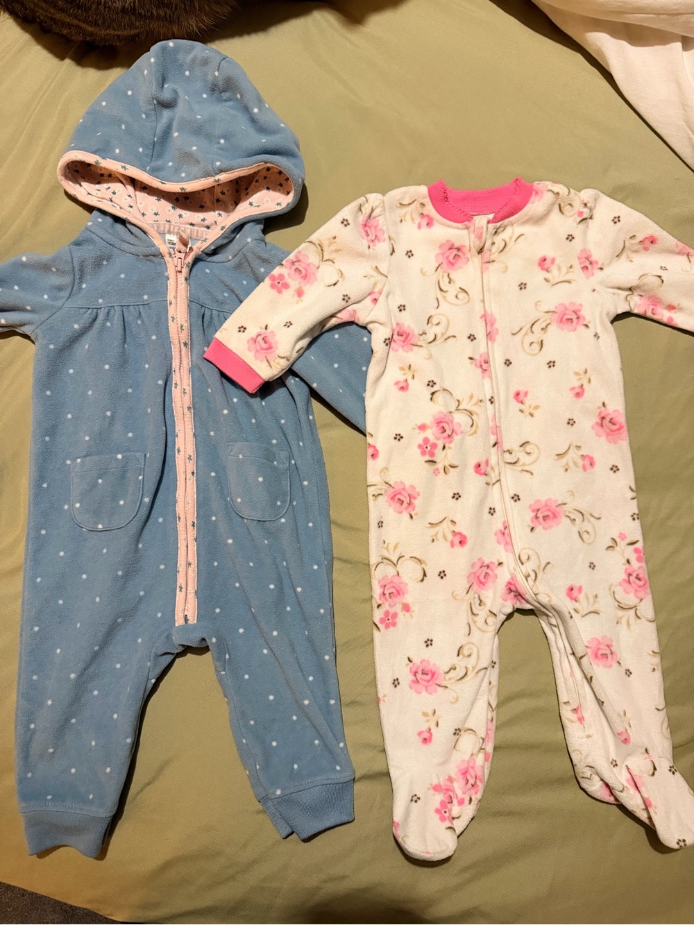 6 month baby girl fleece One-Pieces